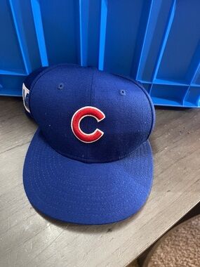 Kids Blue Baseball Cap with Red 'C' Logo